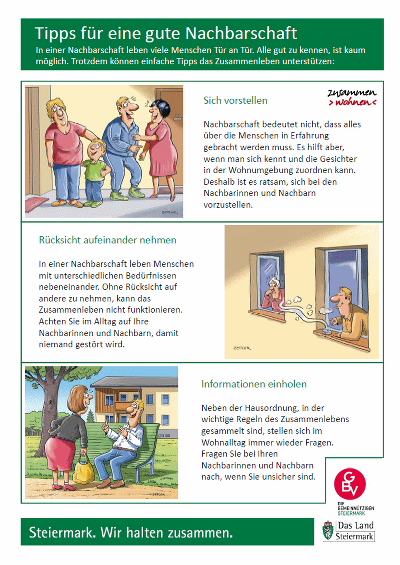 Was gehört für Sie zu einer guten Nachbarschaft? Was gehört für Sie zu einer guten Nachbarschaft?